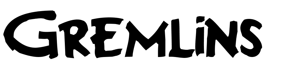 Gremlins font family download free