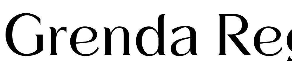 Grenda-Regular font family download free