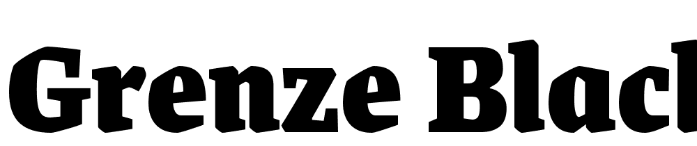 Grenze-Black font family download free