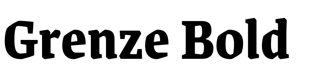 Grenze-Bold font family download free