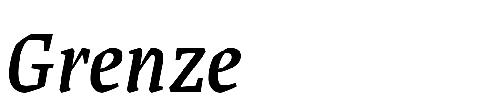 grenze font family download free