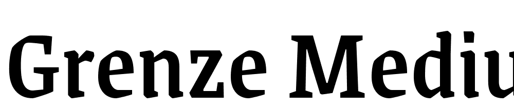 Grenze-Medium font family download free