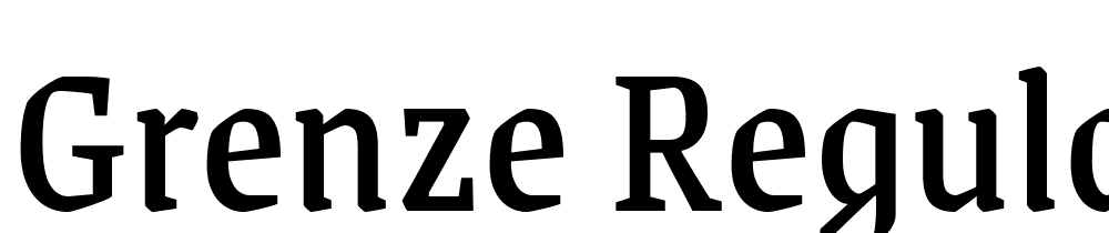 Grenze-Regular font family download free