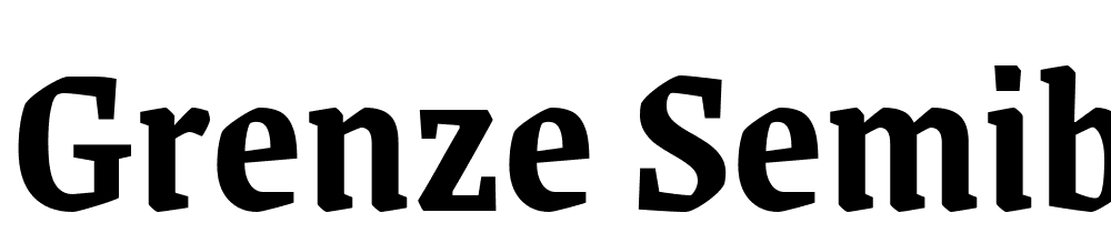 Grenze-SemiBold font family download free