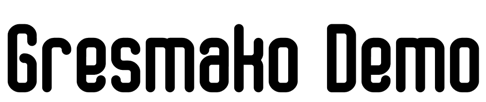GRESMAKO-Demo font family download free