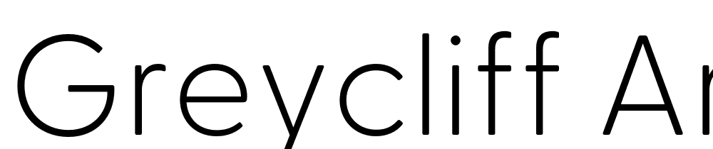 Greycliff Arabic CF font family download free
