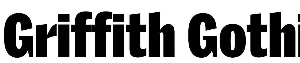 Griffith Gothic Cond font family download free