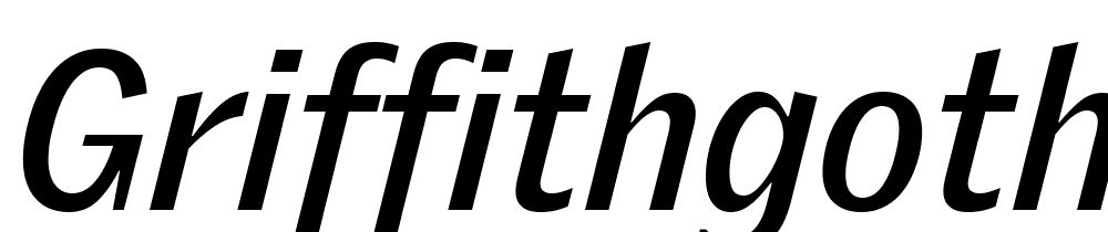 GriffithGothic-Bold-Italic font family download free