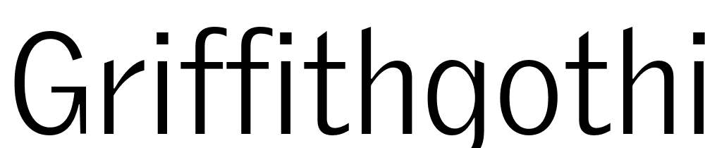 GriffithGothic-Light font family download free