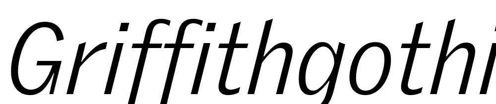 GriffithGothic-Light-Italic font family download free