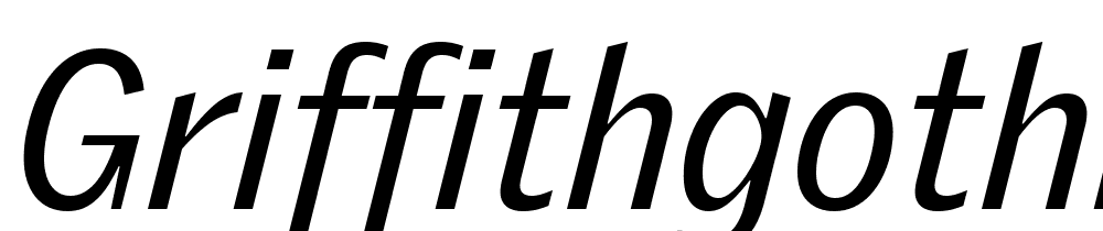 GriffithGothic-Regular-Italic font family download free