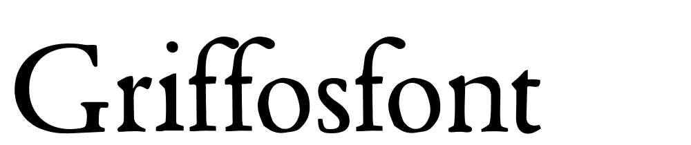 GriffosFont font family download free