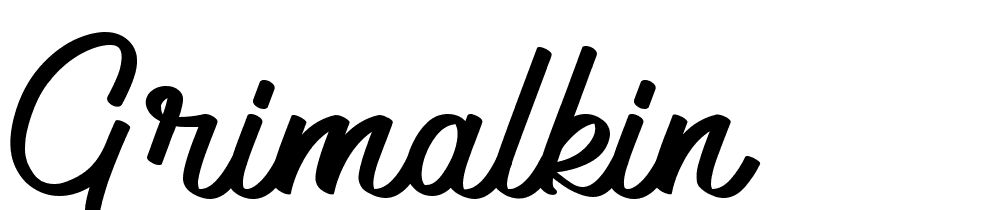 Grimalkin font family download free