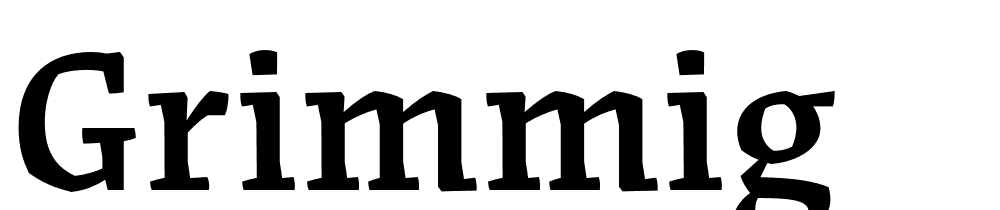 Grimmig font family download free