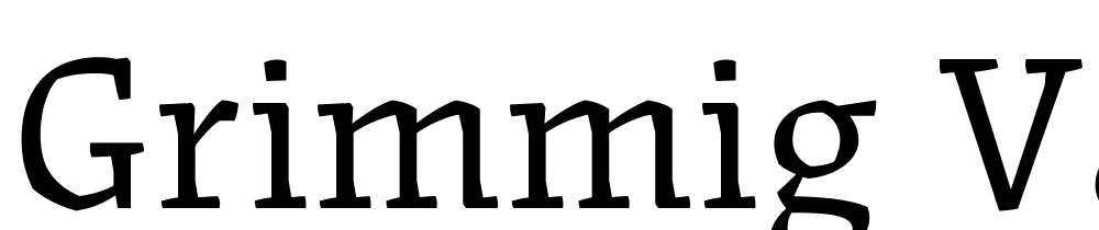 Grimmig Variable font family download free