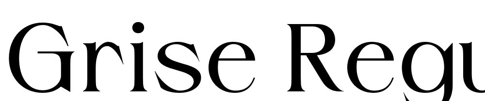 Grise-Regular font family download free