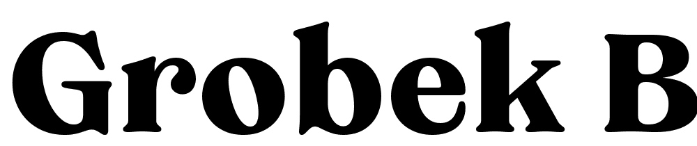 Grobek-Black font family download free