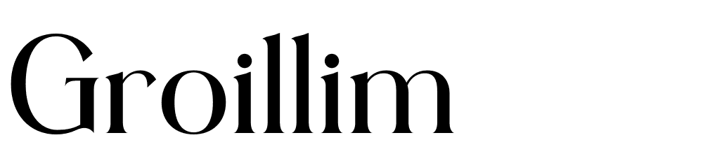 groillim font family download free