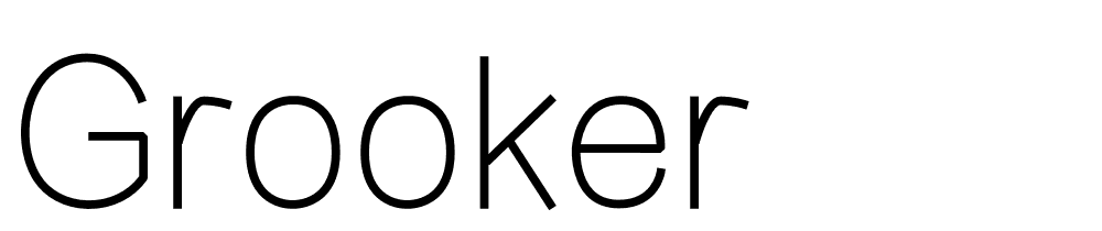 GROOKER font family download free