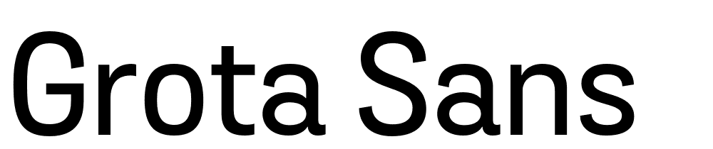 Grota Sans font family download free