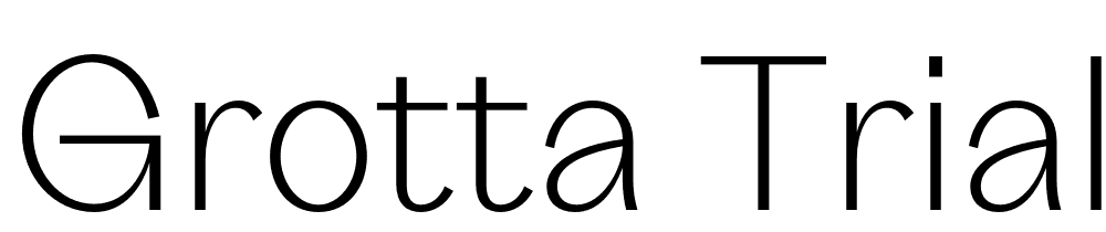 grotta-trial font family download free