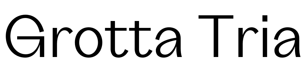 Grotta-Trial-Regular font family download free