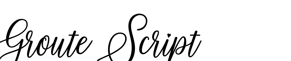 groute-script font family download free