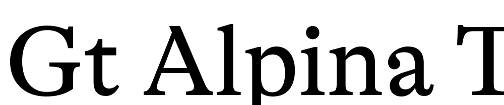 GT-Alpina-Trial-Regular font family download free