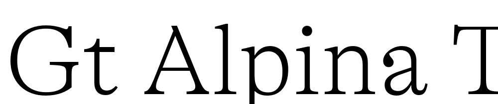 GT-Alpina-Trial-Thin font family download free