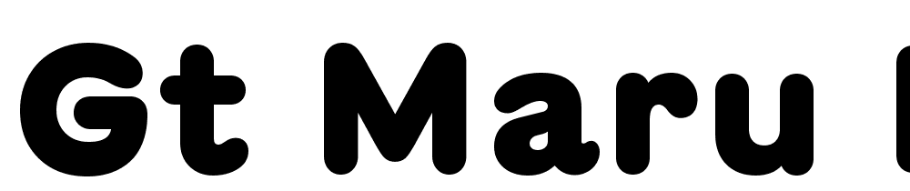 GT-Maru-Black font family download free