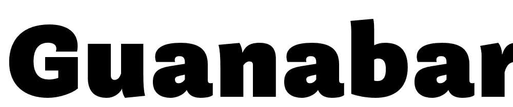 Guanabara-Sans-Black font family download free