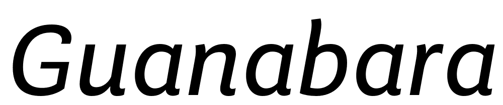 Guanabara-Sans-Book-Italic font family download free