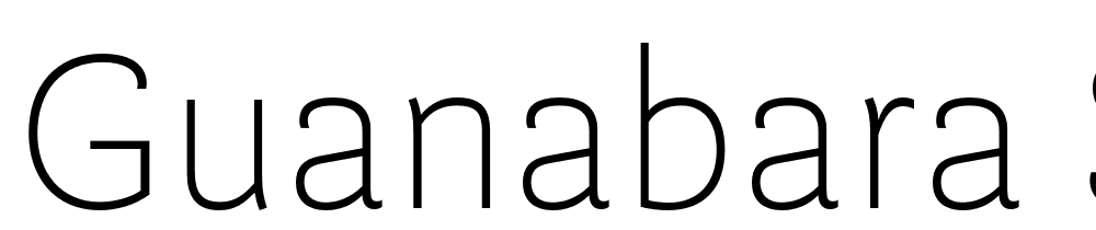 Guanabara-Sans-Thin font family download free