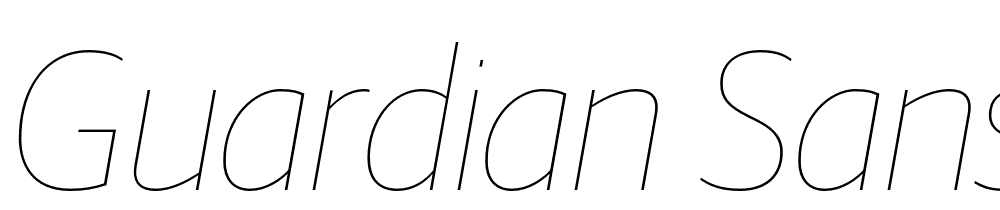 Guardian-Sans-Hairline-Italic font family download free