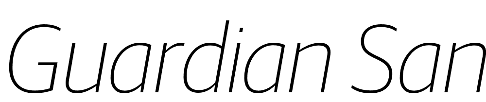 Guardian-Sans-Thin-Italic font family download free