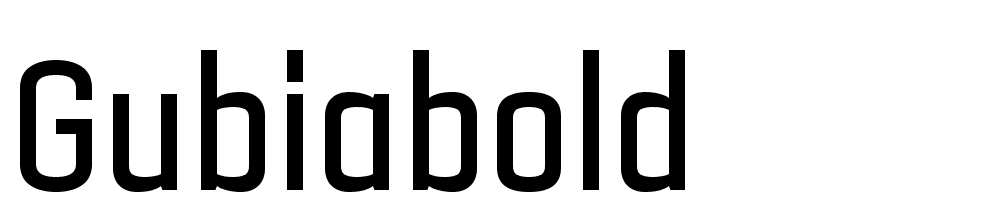 GubiaBold font family download free