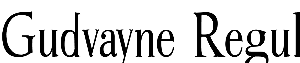 Gudvayne-Regular font family download free