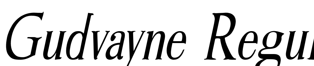 Gudvayne-Regular font family download free