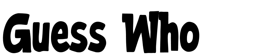 Guess-Who font family download free