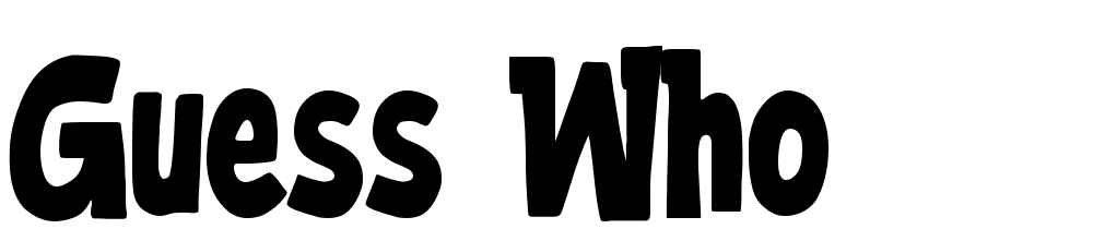 Guess-Who font family download free