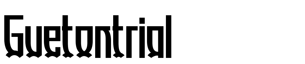 guetontrial font family download free