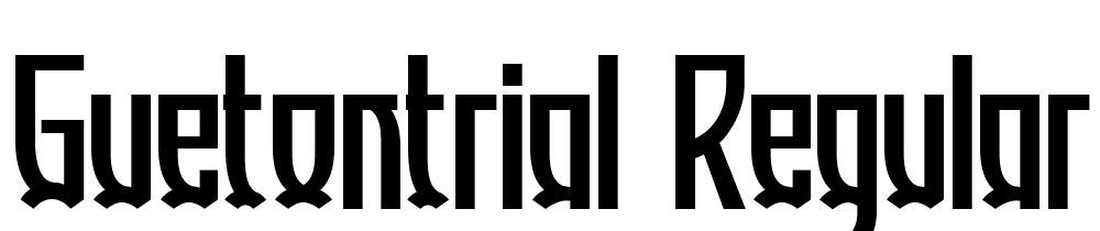 GUETONtrial-Regular font family download free