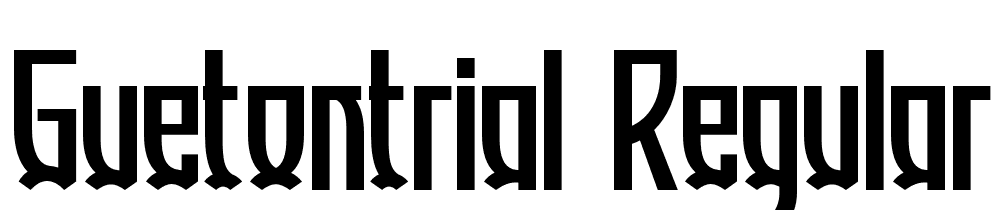 GUETONtrial-Regular font family download free