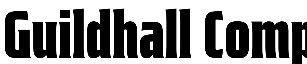 Guildhall-Compressed font family download free