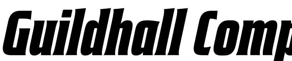 Guildhall-Compressed-Italic font family download free