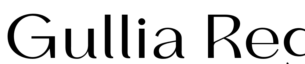 Gullia-Regular font family download free