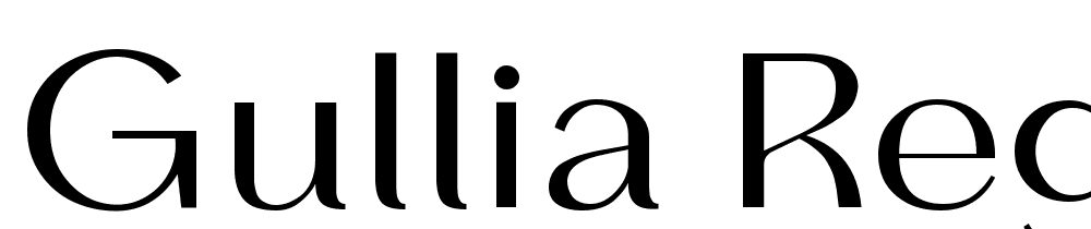 Gullia-Regular font family download free