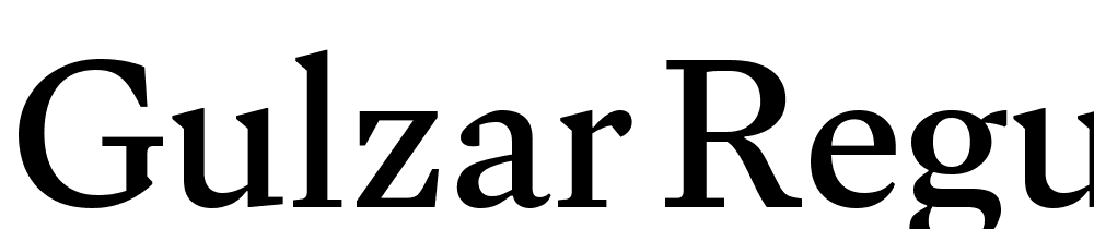 Gulzar-Regular font family download free