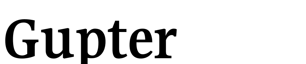 Gupter font family download free