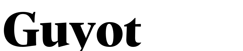 Guyot font family download free